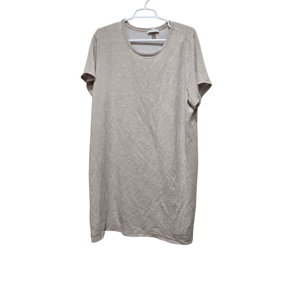 Calvin Klein Oatmeal Scoop Neck T-Shirt Dress Short Sleeve 1x